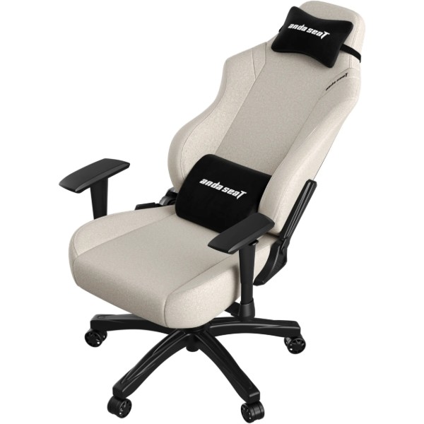 Фото - Крісло для геймерів Anda Seat Luna Size L Ivory Fabric (AD18-44-I-F)