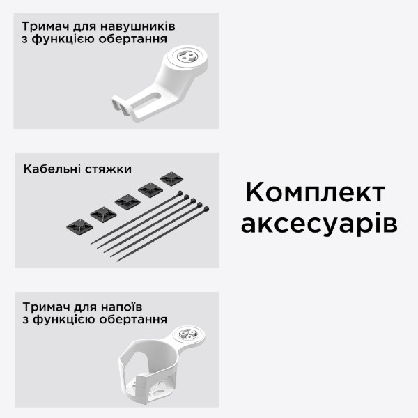 Фото - Стіл з електрорегулюванням висоти Anda Seat Xtreme E 1400x750 White (AD-D-DD1-1400-06-W)