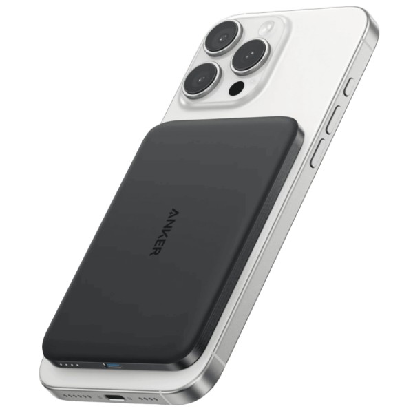 Фото - Батарея мобильная Anker Nano - 5000 mAh Qi2 15W MagGo Slim Black (A1665H11)