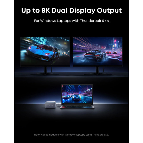 Фото - Сетевое зарядное устройство Anker Prime Docking Station, 14-in-1, 8K, Thunderbolt 5 (A83B53A1)