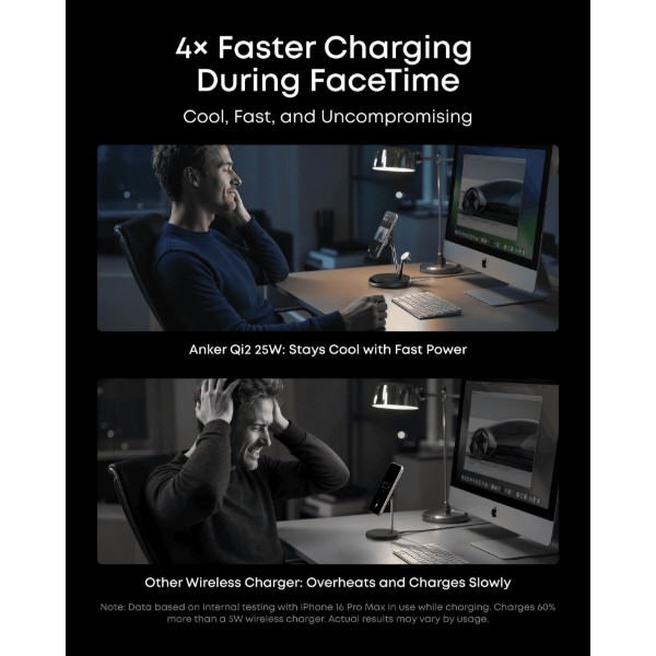 Фото - Беспроводное зарядное устройство Anker Prime Wireless Charging Station 25W 3в1 Black (B25X7G11)