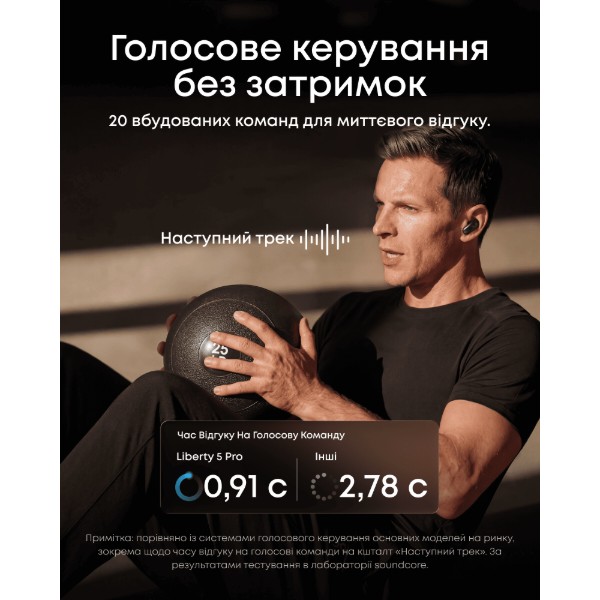Фото - Навушники вкладиші бездротові TWS Anker SoundСore Liberty 5 Pro Black (D1203G11)