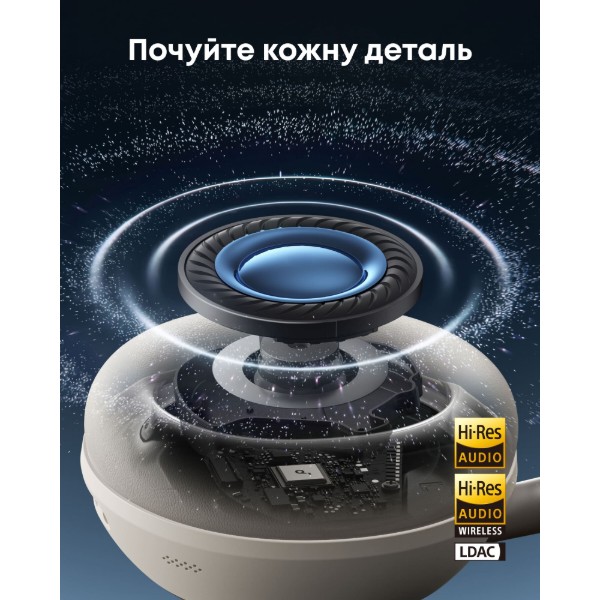 Фото - Навушники повнорозмірні бездротові Anker SoundСore Space 2 White (D1402G21)