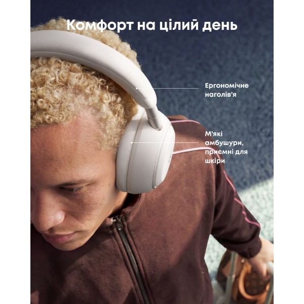 Фото - Навушники повнорозмірні бездротові Anker SoundСore Space 2 White (D1402G21)