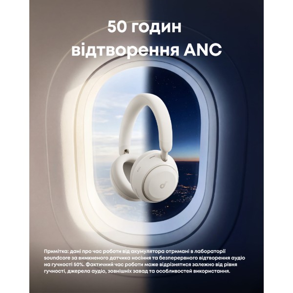 Фото - Навушники повнорозмірні бездротові Anker SoundСore Space 2 White (D1402G21)