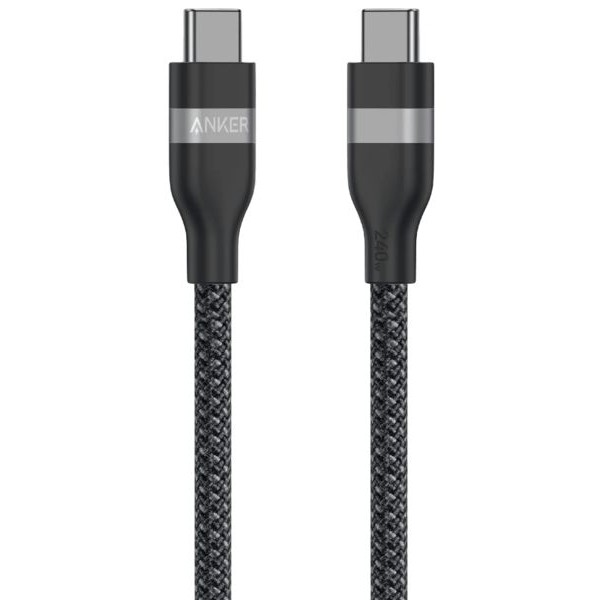Фото - Кабель Anker USB-C to USB-C - 0.9m 240W Upcycled-Braided Black (A82E2H11)
