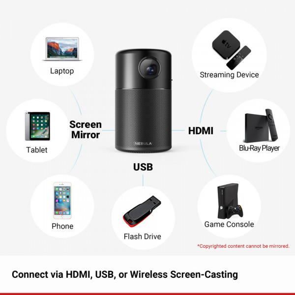 Проектор Anker Nebula Capsule Pro Black (D4111G11) купити - ціна