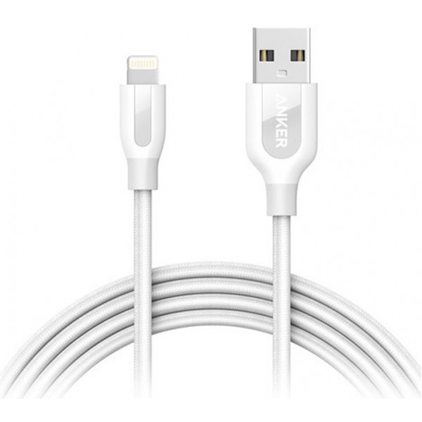 Фото - Кабель Anker Powerline+ Lightning - 0.9m V3 White (A8121H21)