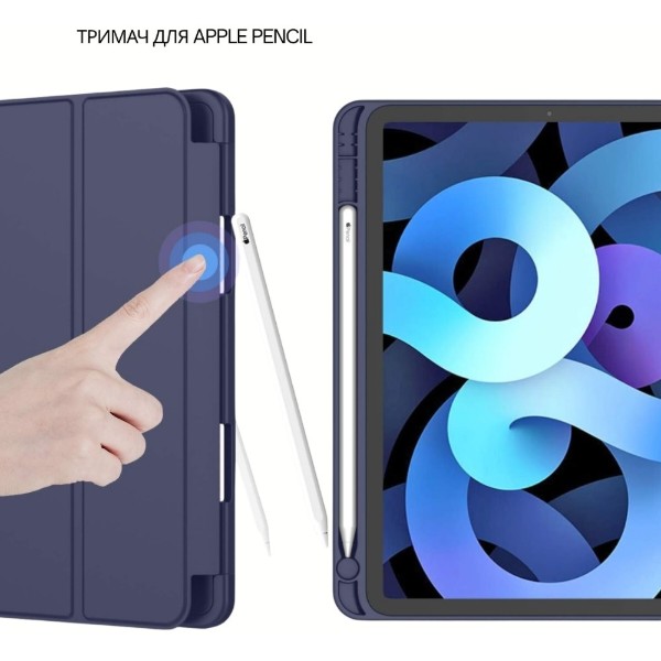 Фото - Чохол для планшета BeCover Tri Fold Soft TPU BeCover з кріпленням Apple Pencil for Apple iPad Air 11" M4 2026 Deep Blue (715230)