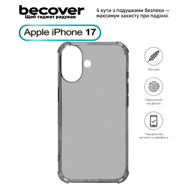 Фото - Чехол для смартфона BeCover for Apple iPhone 17 Grey (713794)