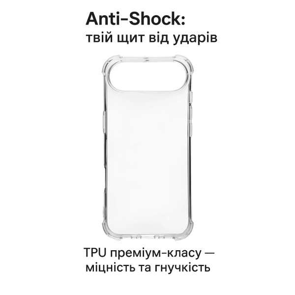 Фото - Чохол для смартфону BeCover Anti-Shock for Apple iPhone 17 Air Clear (713795)