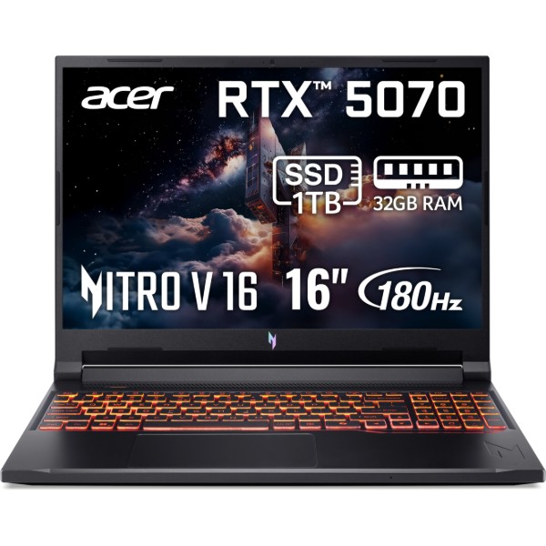 Фото - Ноутбук игровой Acer Nitro V 16 AI ANV16-42-R81K (NH.U1FEU.008) Shale Black