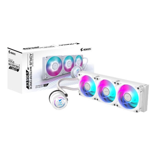 Фото - Водяна система охолодження Gigabyte AORUS WATERFORCE II 360 ICE