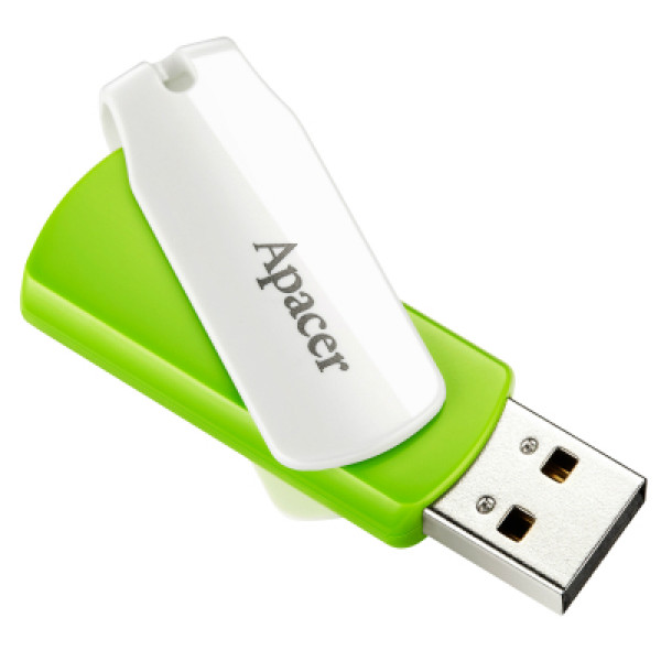 Фото - Флеш USB Apacer AH335 16GB USB 2.0 Green/White (AP16GAH335G-1)