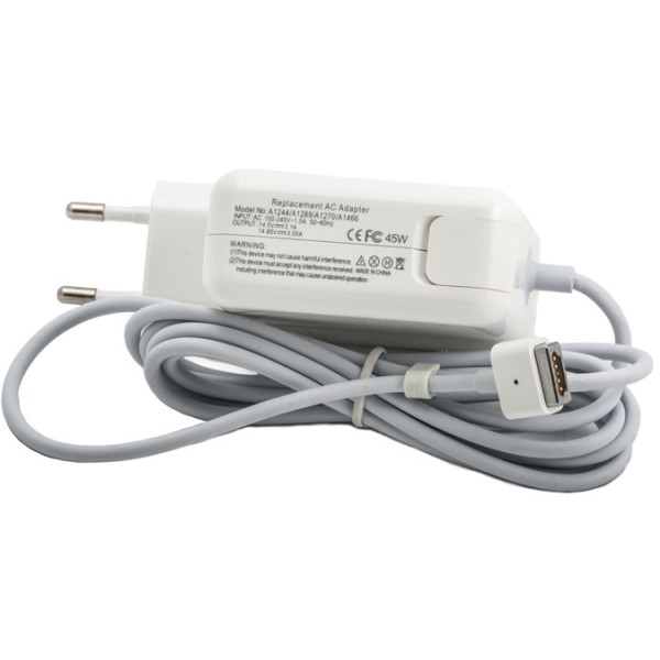 Фото - Зарядное устройство для ноутбука PowerPlant Apple 220V 14.5V 45W 3.1A Magnet Tip (AP45PMAG)
