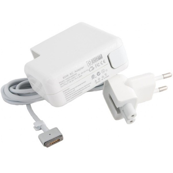 Фото - Зарядное устройство для ноутбука PowerPlant Apple 220V 16.5V 60W 3.65A MagSafe 2 (AP60KMAG2)