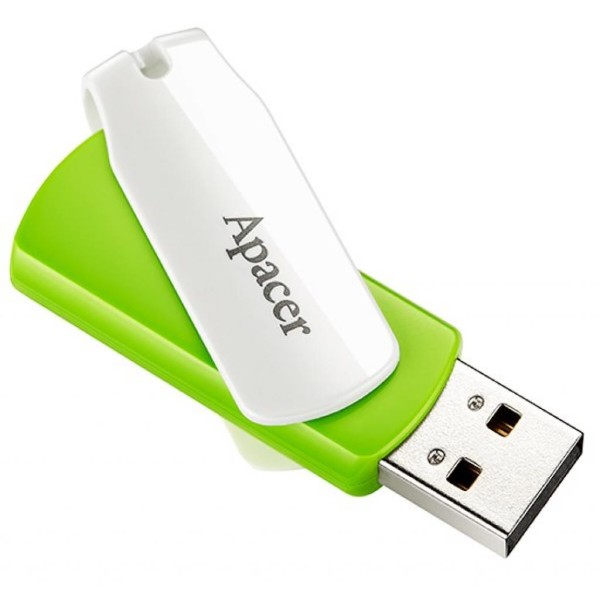 Фото - Флеш USB Apacer AH335 64GB USB 2.0 Green/White (AP64GAH335G-1)