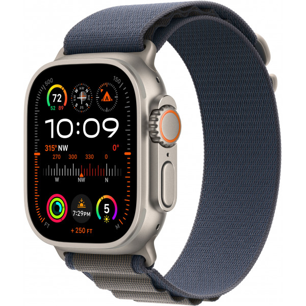 Фото - Смарт-часы Apple Watch Ultra 2 GPS 49mm Titanium Case with Blue Alpine Loop - Medium