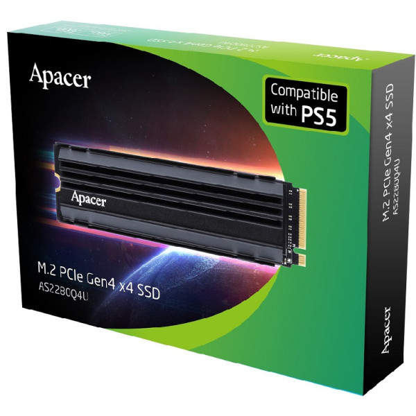 Фото - SSD-накопитель внутренний Apacer AS2280Q4U5 (For PS5) 1TB 2280 PCIe 4.0x4 (AP1TBAS2280Q4U5-1)