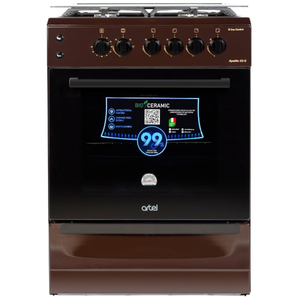 Фото - Плита газовая ARTEL Apetito 02-G Brown Фото - Плита газовая ARTEL Apetito 02-G Brown