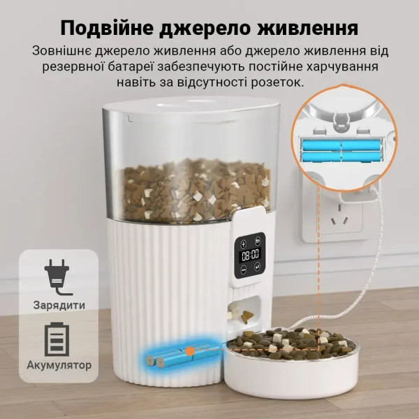 Фото - Смарт-годівниця для тварин PAPIFEED 3.5 л (APF-3Wt)