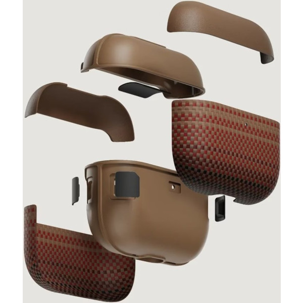 Фото - Чехол для наушников Pitaka Aramid Fiber Magnetic Case Sunset for Airpods Pro 3rd Gen (APM2502)