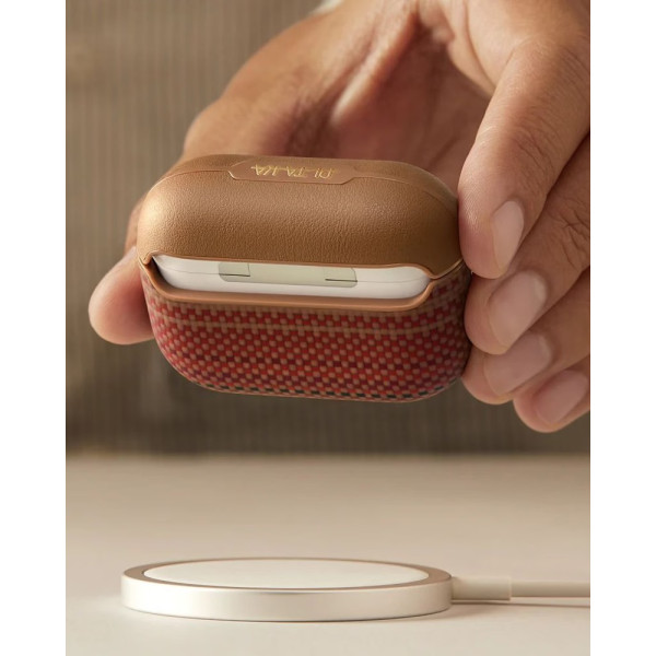 Фото - Чехол для наушников Pitaka Aramid Fiber Magnetic Case Sunset for Airpods Pro 3rd Gen (APM2502)