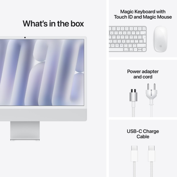 Фото - Комп'ютер-моноблок Apple iMac 24'' M6 Nano-texture glass Retina 4.5K 12-Core CPU 12-Core GPU 16GB 256GB MH2U4 Silver