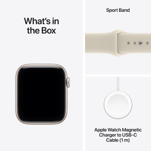Фото - Смарт-часы Apple Watch SE 3 GPS + eSIM 40mm Starlight Aluminium Case with Sand Sport Band - S/M