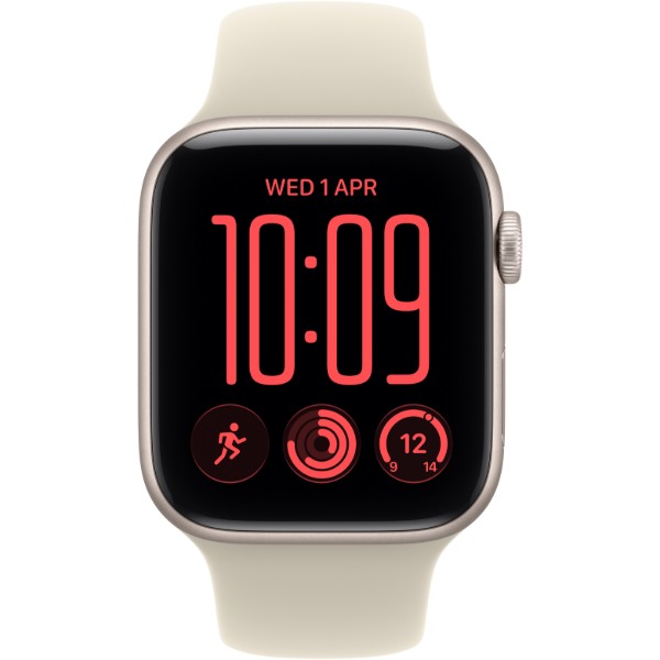 Фото - Смарт-часы Apple Watch SE 3 GPS + eSIM 44mm Starlight Aluminium Case with Sand Sport Band - S/M