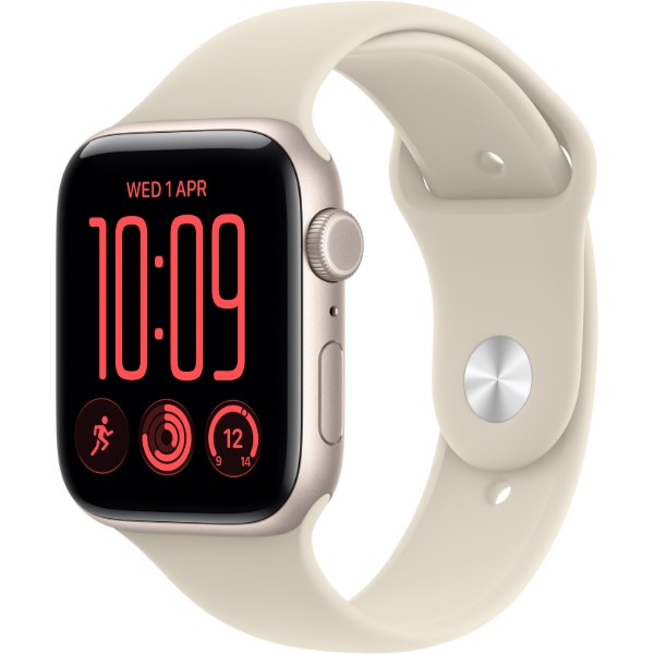 Фото - Смарт-часы Apple Watch SE 3 GPS + eSIM 44mm Starlight Aluminium Case with Sand Sport Band - S/M