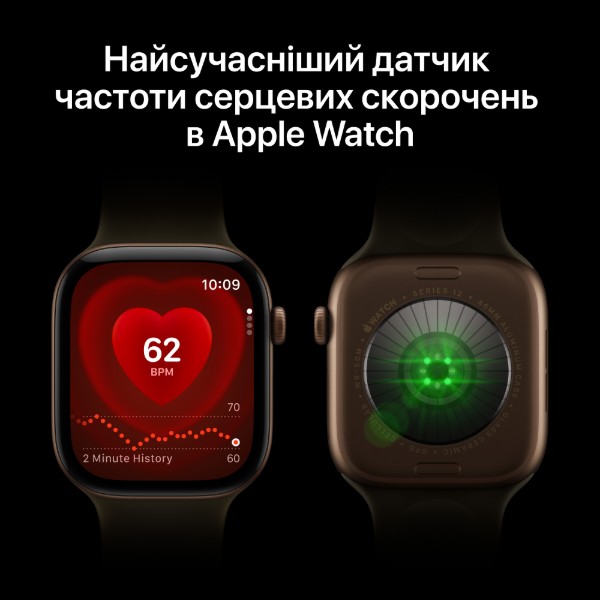 Фото - Смарт-часы Apple Watch Series 12 GPS + eSIM 42mm Dark Bronze Aluminium Case with Olive Sport Band - S/M