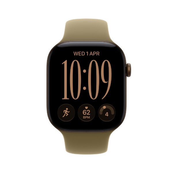 Фото - Смарт-часы Apple Watch Series 12 GPS + eSIM 42mm Dark Bronze Aluminium Case with Olive Sport Band - S/M