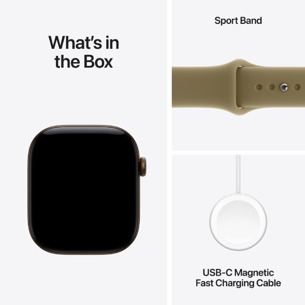 Фото - Смарт-часы Apple Watch Series 12 GPS 42mm Dark Bronze Aluminium Case with Olive Sport Band - S/M