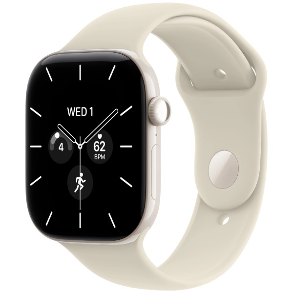 Фото - Смарт-часы Apple Watch Series 12 GPS 42mm Pearl White Ceramic Case with Wildflower Blue Sport Band - S/M