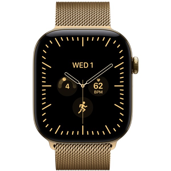 Фото - Смарт-часы Apple Watch Series 12 GPS + eSIM 46mm Radiant Gold Titanium Case with Radiant Gold Milanese Loop - M/L