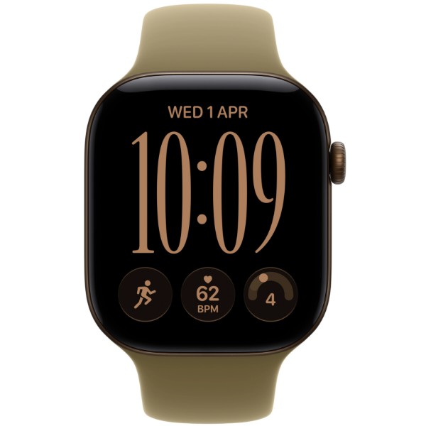 Фото - Смарт-часы Apple Watch Series 12 GPS 46mm Dark Bronze Aluminium Case with Olive Sport Band - M/L