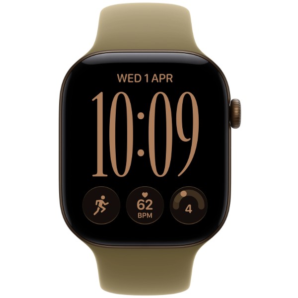 Фото - Смарт-часы Apple Watch Series 12 GPS + eSIM 46mm Dark Bronze Aluminium Case with Olive Sport Band - M/L