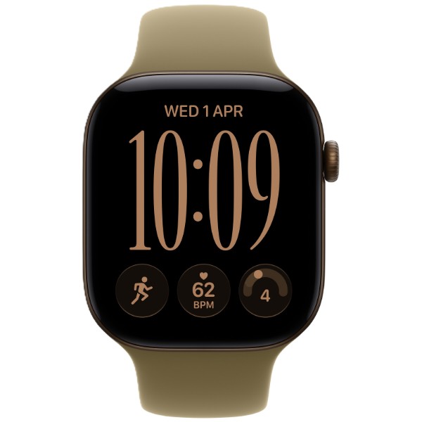 Фото - Смарт-годинник Apple Watch Series 12 GPS 42mm Dark Bronze Aluminium Case with Olive Sport Band - M/L