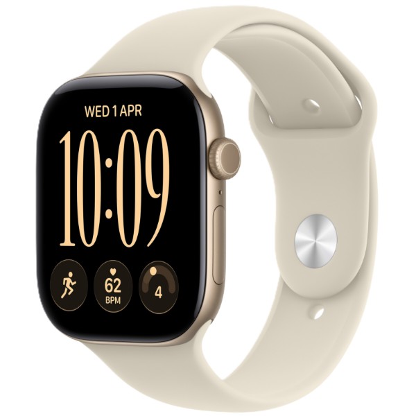 Фото - Смарт-годинник Apple Watch Series 12 GPS 42mm Light Gold Aluminium Case with Sand Sport Band - M/L