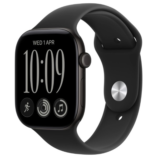 Фото - Смарт-часы Apple Watch Series 12 GPS 46mm Black Aluminium Case with Black Sport Band - M/L