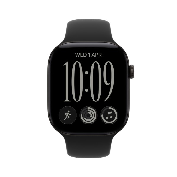 Фото - Смарт-часы Apple Watch Series 12 GPS 46mm Black Aluminium Case with Black Sport Band - M/L