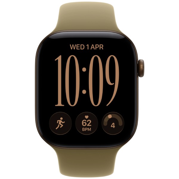 Фото - Смарт-часы Apple Watch Series 12 GPS + eSIM 42mm Dark Bronze Aluminium Case with Olive Sport Band - M/L
