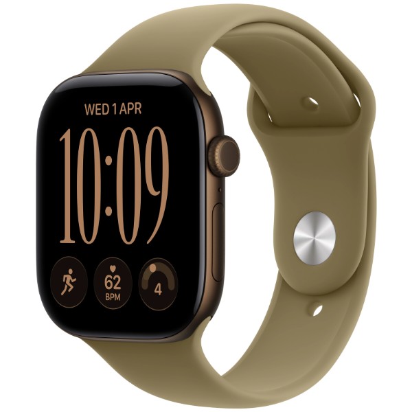 Фото - Смарт-часы Apple Watch Series 12 GPS + eSIM 42mm Dark Bronze Aluminium Case with Olive Sport Band - M/L