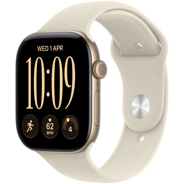 Фото - Смарт-часы Apple Watch Series 12 GPS + eSIM 42mm Light Gold Aluminium Case with Sand Sport Band - M/L