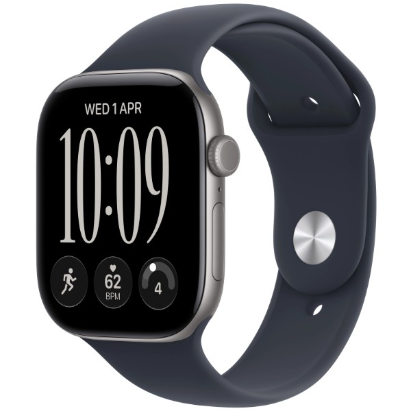Фото - Смарт-часы Apple Watch Series 12 GPS + eSIM 42mm Space Gray Aluminium Case with Navy Blue Sport Band - M/L