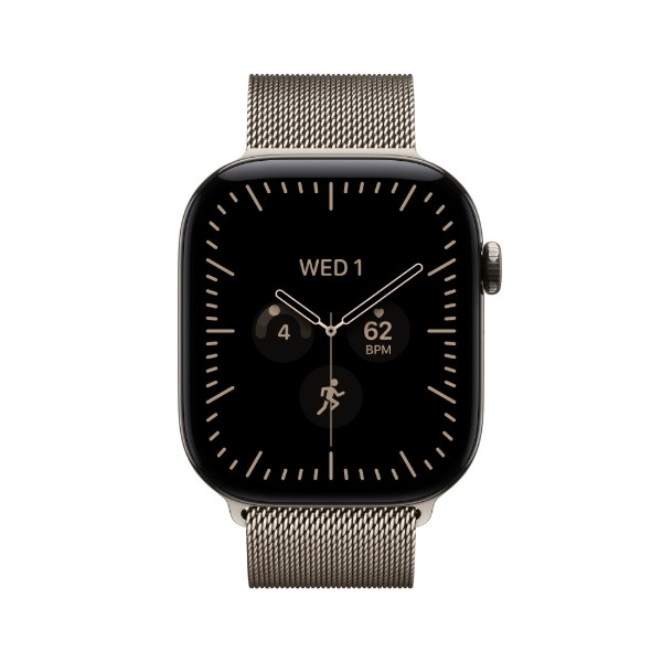 Фото - Смарт-часы Apple Watch Series 12 GPS + eSIM 42mm Natural Titanium Case with Natural Milanese Loop