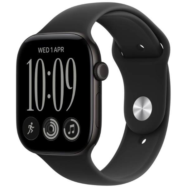 Фото - Смарт-часы Apple Watch Series 12 GPS + eSIM 42mm Black Aluminium Case with Black Sport Band - S/M