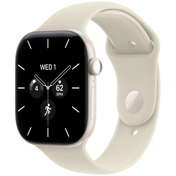 Фото - Смарт-часы Apple Watch Series 12 GPS + eSIM 46mm Pearl White Ceramic Case with Sand Sport Band - M/L