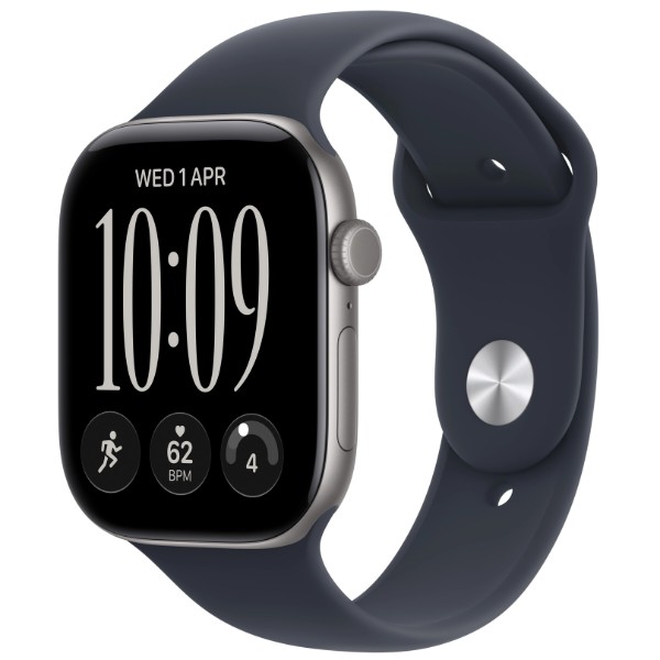 Фото - Смарт-часы Apple Watch Series 12 GPS + eSIM 46mm Space Grey Aluminium Case with Navy Blue Sport Band - M/L